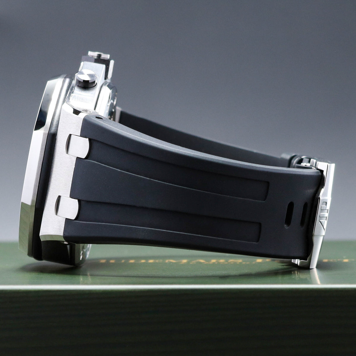 Audemars Piguet Royal Oak Offshore Vampire 42mm Stainless Steel Black With Red Accents Black Ceramic Bezel Black Rubber Strap 26470ST