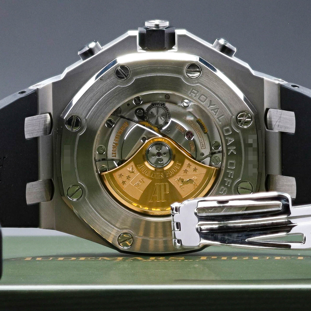 Audemars Piguet Royal Oak Offshore Vampire 42mm Stainless Steel Black With Red Accents Black Ceramic Bezel Black Rubber Strap 26470ST