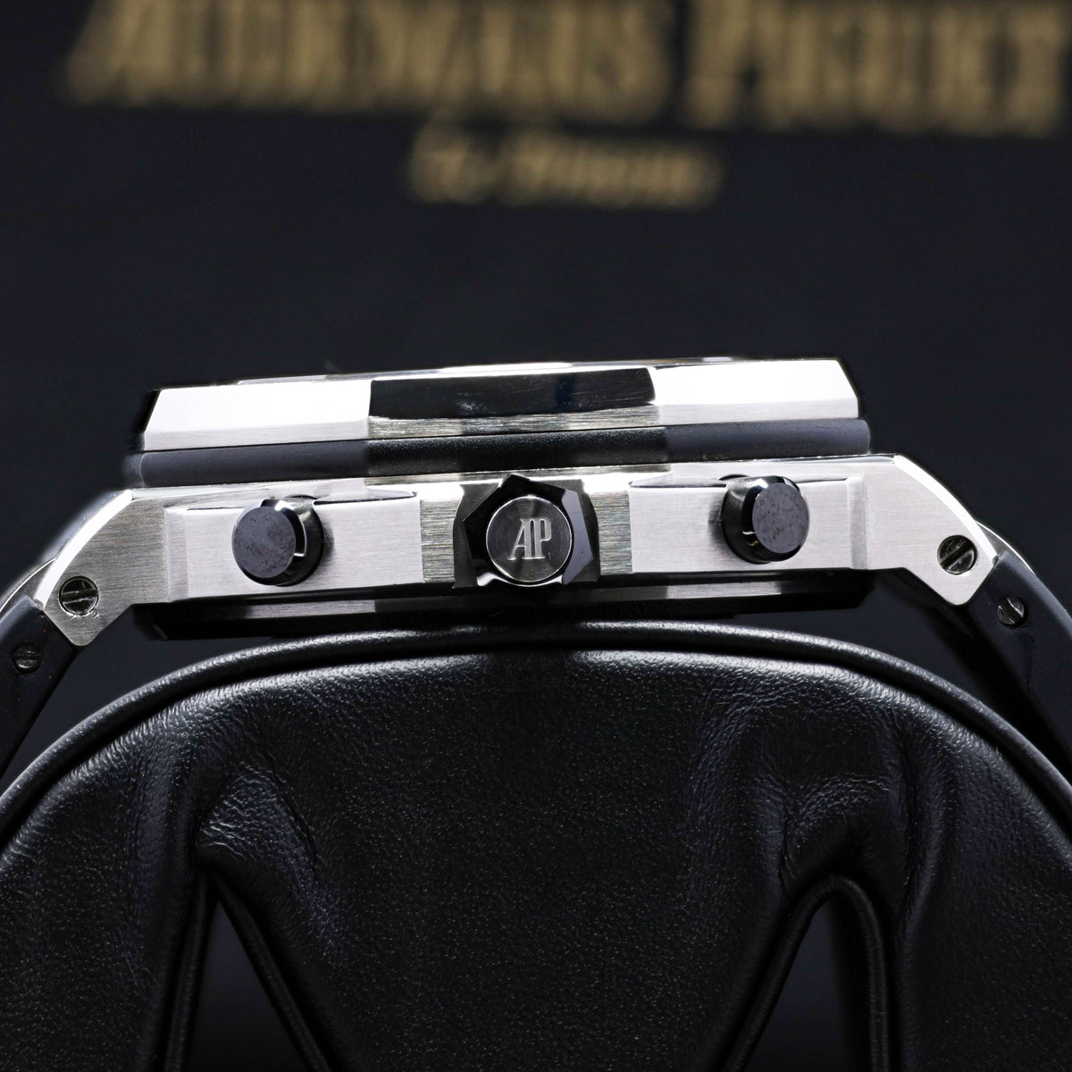 Audemars Piguet Royal Oak Offshore Vampire 42mm Stainless Steel Black With Red Accents Black Ceramic Bezel Black Rubber Strap 26470ST