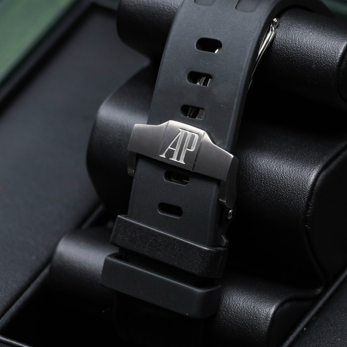 Audemars Piguet Royal Oak Offshore Vampire 42mm Stainless Steel Black With Red Accents Black Ceramic Bezel Black Rubber Strap 26470ST