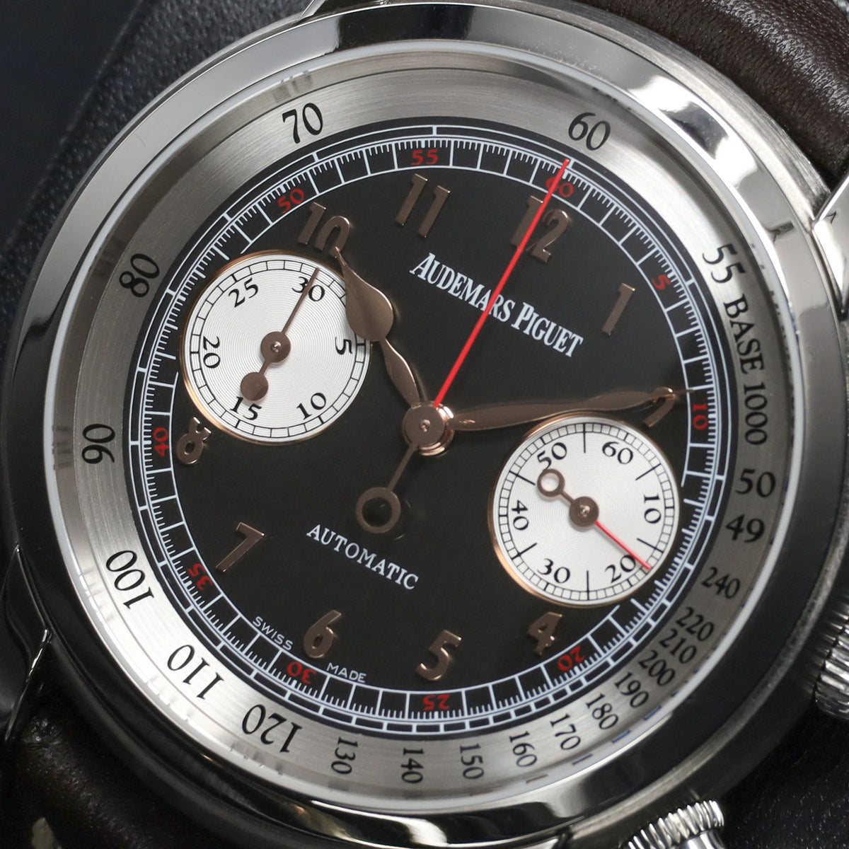 Audemars Piguet Jules 41mm Titanium Grey Dial Titanium Bezel Leather Strap 26558TI.OO.D080VE.01