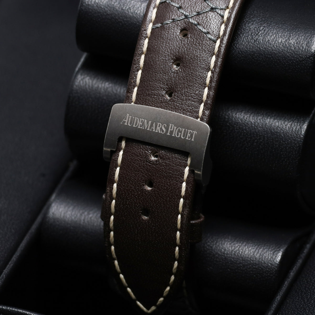Audemars Piguet Jules 41mm Titanium Grey Dial Titanium Bezel Leather Strap 26558TI.OO.D080VE.01