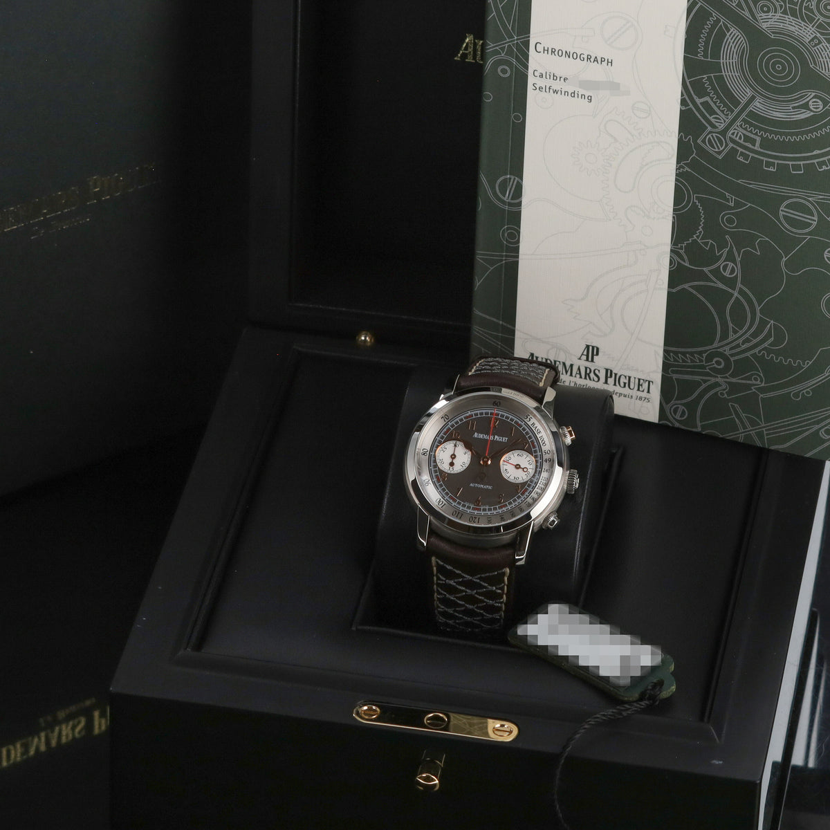 Audemars Piguet Jules 41mm Titanium Grey Dial Titanium Bezel Leather Strap 26558TI.OO.D080VE.01