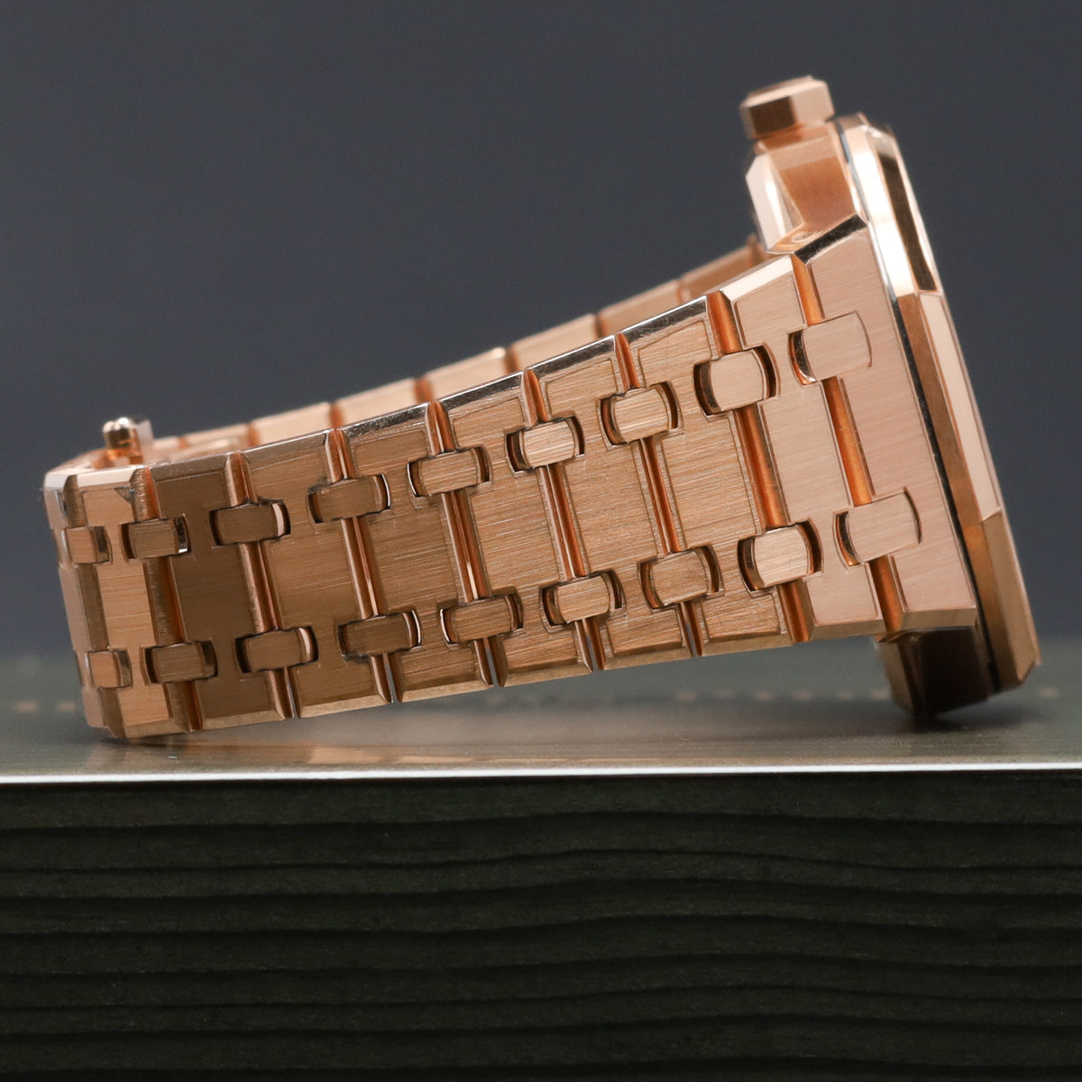 Audemars Piguet Royal Oak Tourbillon Complete 41mm 18k Rose Gold Blue Grande Tapisserie Dial 18k Rose Gold 18k Rose Gold Integrated Bracelet 26730OR.OO.1320OR.02