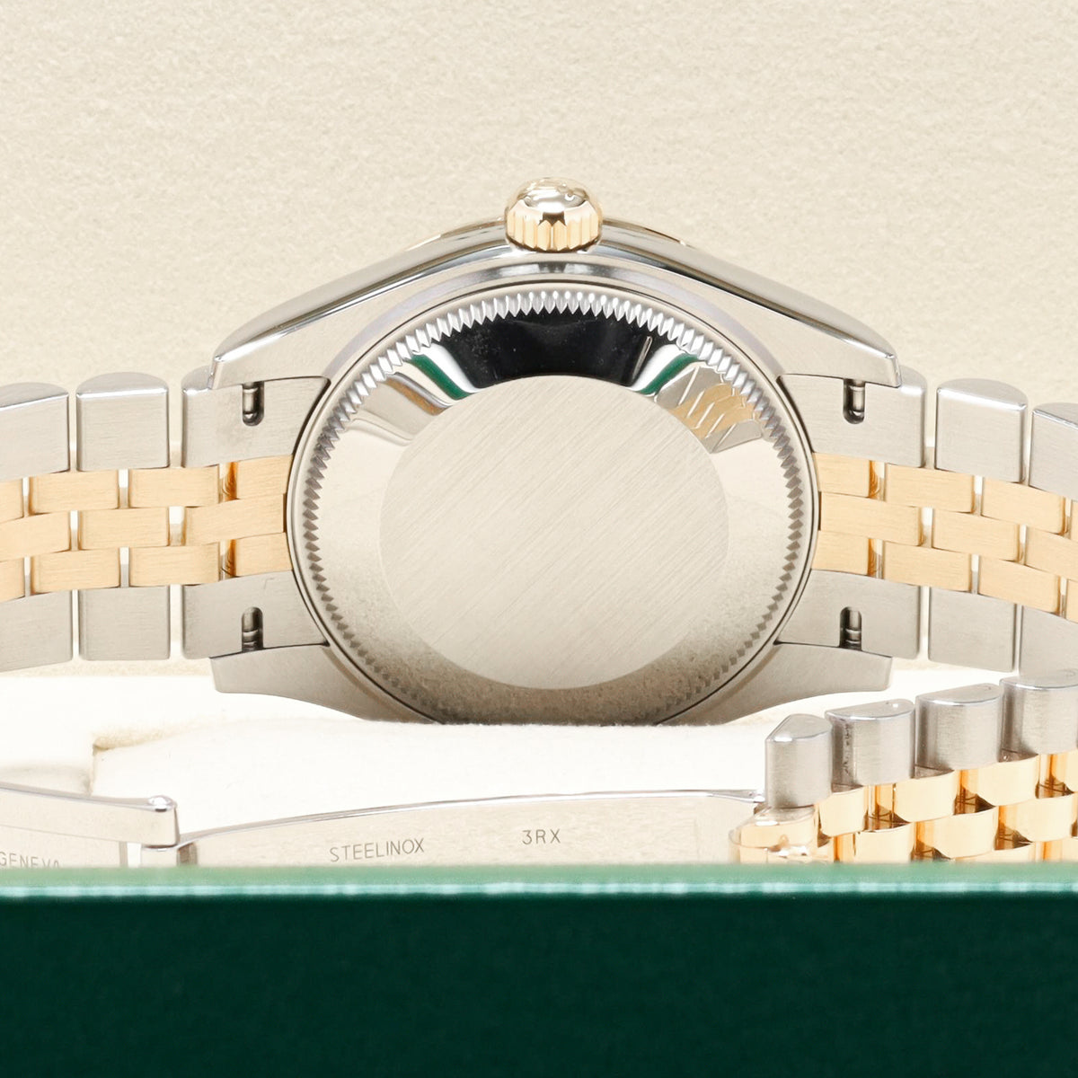 Rolex Datejust 2025 Complete 31mm Oystersteel and Yellow Gold Grey with Diamond Hour Markers Dial Yellow Gold Fluted Bezel Two-Tone Jubilee Bracelet 278273