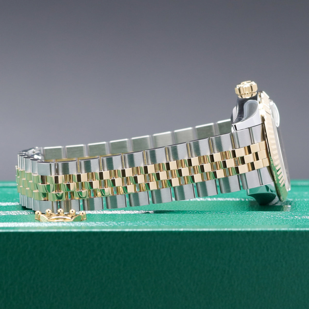 Rolex Datejust 2026 Complete 28mm Two Tone Champagne Diamond Dial Yellow Gold Fluted Bezel Jubilee Bracelet 279173