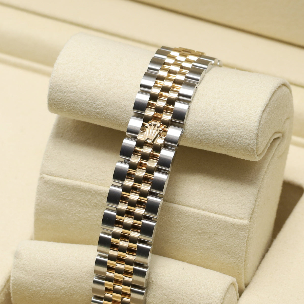 Rolex Datejust 2026 Complete 28mm Two Tone Champagne Diamond Dial Yellow Gold Fluted Bezel Jubilee Bracelet 279173