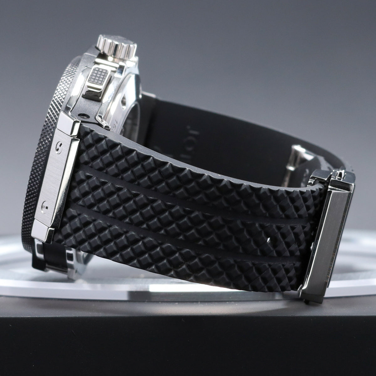Hublot Big Bang 44mm Stainless Steel Carbon Fiber Dial Black Ceramic Bezel Black Rubber Strap 301.SB.131.RX