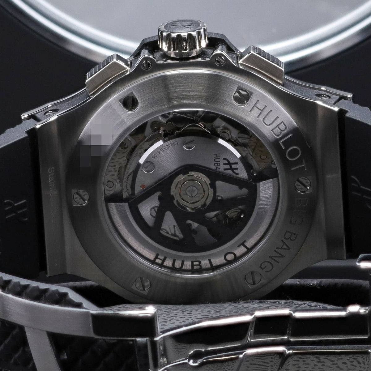 Hublot Big Bang 44mm Stainless Steel Carbon Fiber Dial Black Ceramic Bezel Black Rubber Strap 301.SB.131.RX