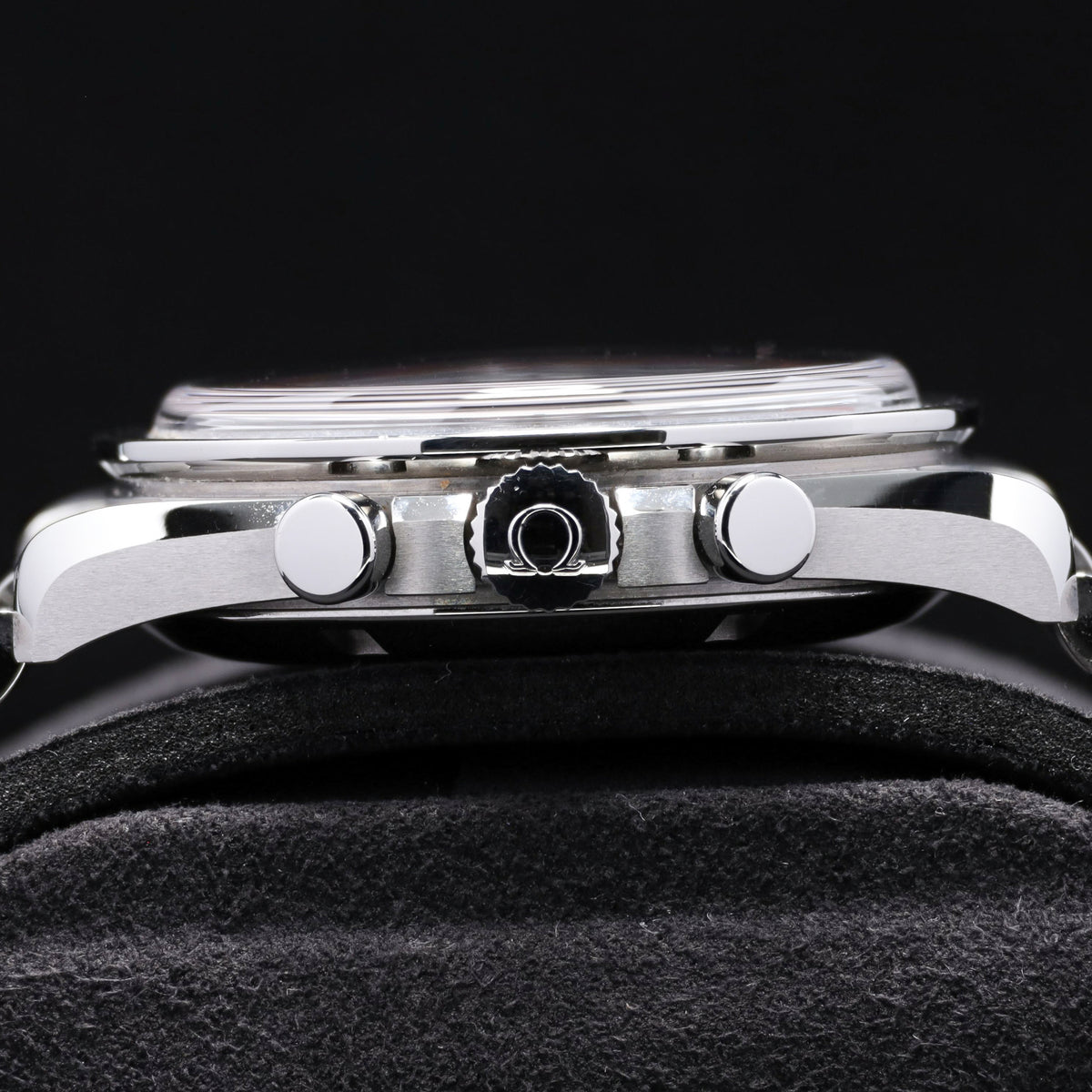 Omega Speedmaster 2026 42mm Stainless Steel  White Lacquered Dial with Black Accents Fixed Black Anodized Aluminum Tachymeter Bezel  Stainless Steel Five-Link Bracelet with Foldover Clasp 310.30.42.50.04.001