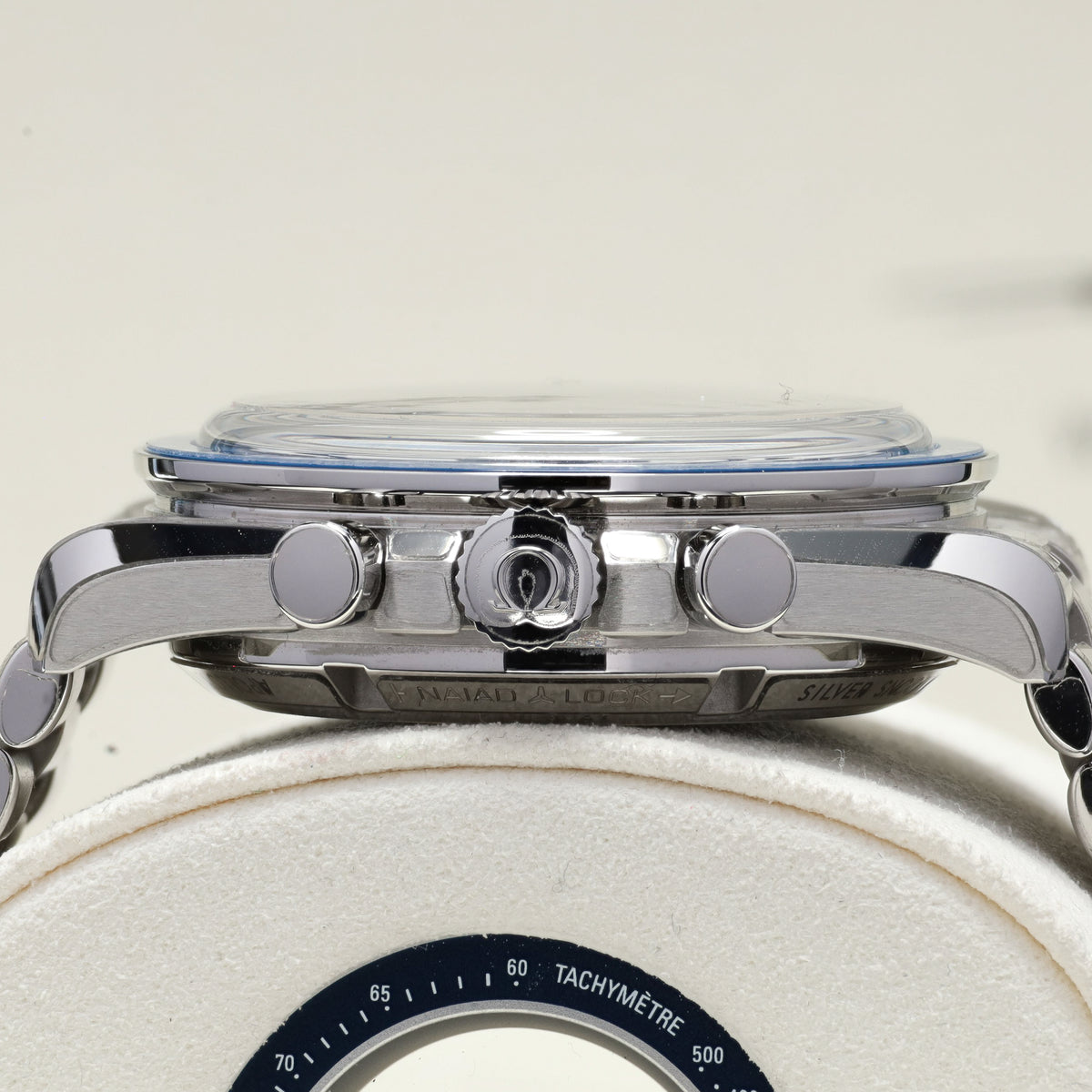 Omega Speedmaster Snoopy 2024 Complete 42mm Steel Case Silver-White With Blue Accents Dial Blue Ceramic Tachymeter Bezel Steel Bracelet 310.32.42.50.02.001