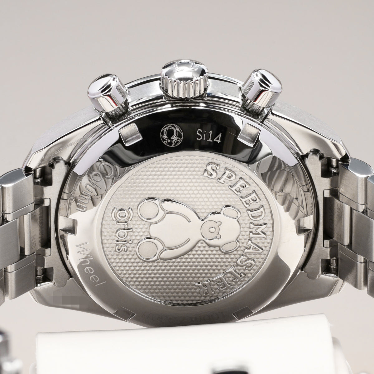Omega Speedmaster 2019 Complete 38mm  Stainless Steel Bezel with Blue Aluminum Tachymeter Ring Stainless Steel Bracelet with Butterfly Clasp 324.30.38.50.03.002