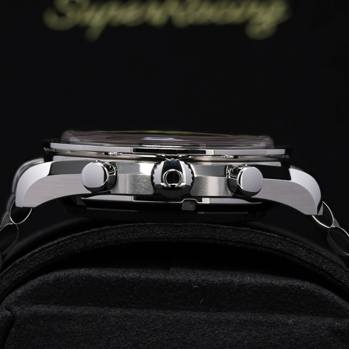 Omega Speedmaster 2025 Complete 44.5mm Stainless Steel Black with Yellow Accents Dial Black Ceramic Bezel Stainless Steel Bracelet 329.30.44.51.01.003