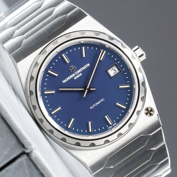 Vacheron Constantin 222 2026 Complete 37mm Stainless Steel Blue Matte Dial Stainless Steel Fluted Bezel Stainless Steel Integrated Bracelet with Triple Folding Clasp 4200H/222A-B934