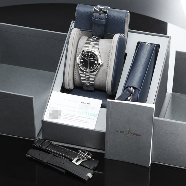 Vacheron Constantin Overseas 2025 Complete 41mm Stainless Steel Black Dial Stainless Steel Six-Sided Bezel Stainless Steel Integrated Bracelet with Triple-Blade Folding Clasp 4520V/210A-B483