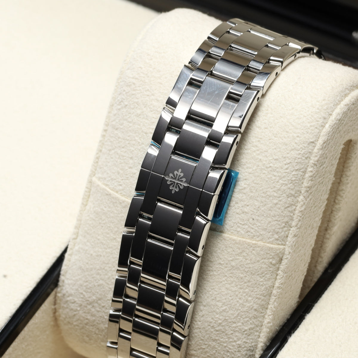 Patek Philippe Annual Calendar Moon Phases Complications 2021 Complete 38mm Steel Case Blue Dial Steel Bezel Steel Bracelet 4947/1A-001