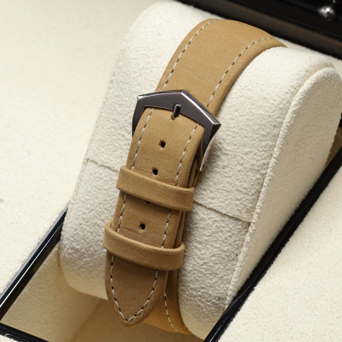 Patek Philippe Calatrava 2025 Complete 40mm White Gold Charcoal Gray Dial Calfskin Beige Strap 5226G-001