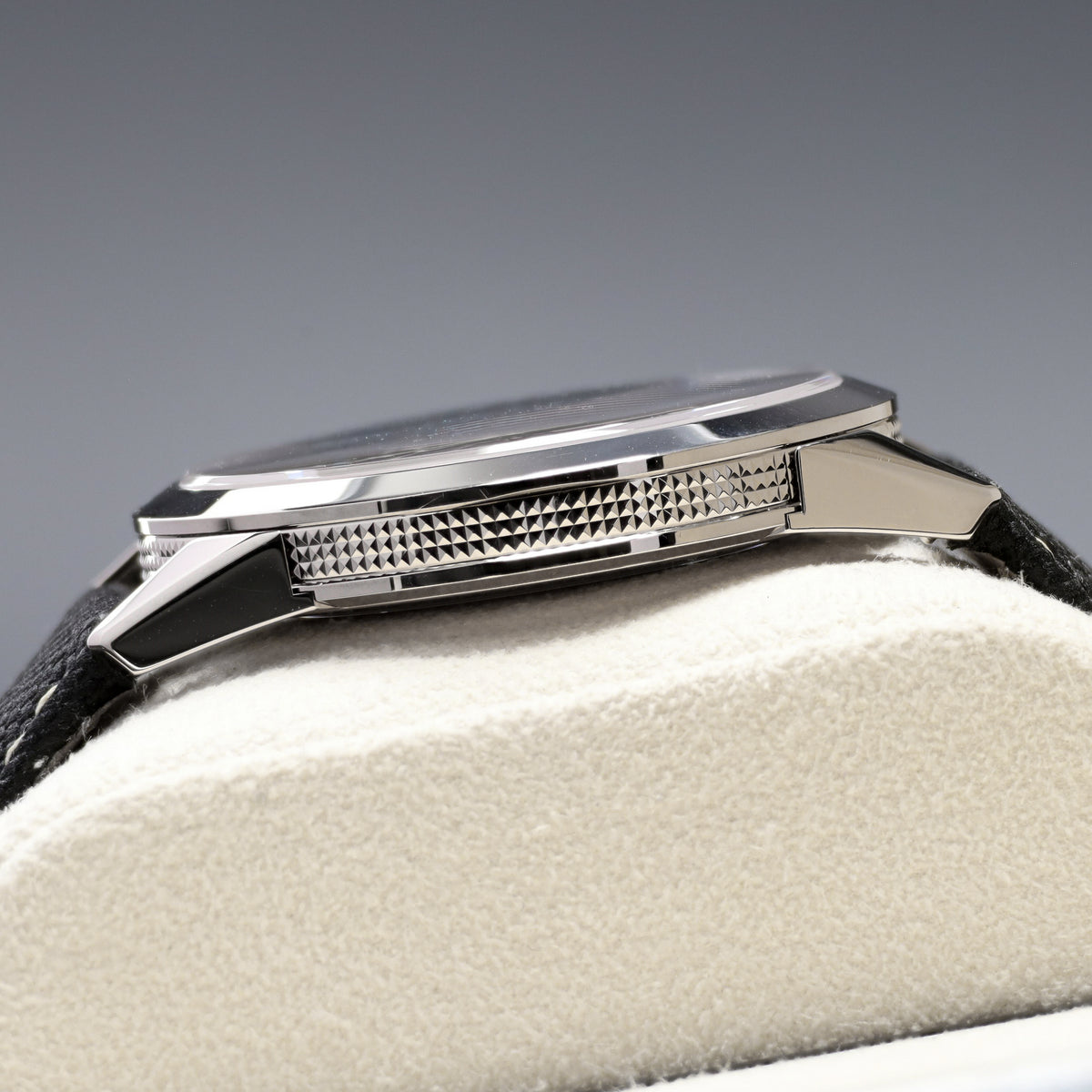Patek Philippe Calatrava Complete 40mm White Gold Charcoal Gray Dial Calfskin Beige Strap 5226G-001