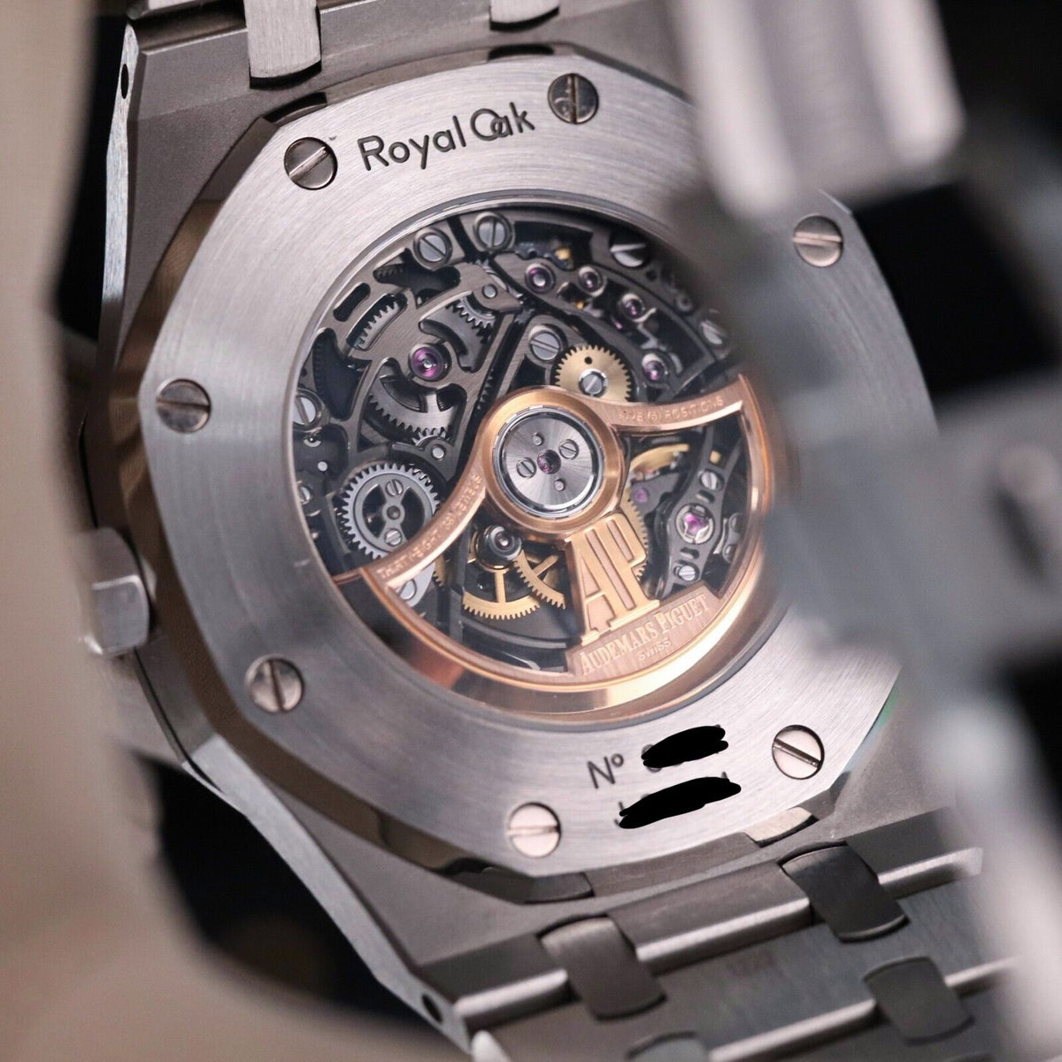 Audemars Piguet Royal Oak 41mm Openwork Skeleton Steel Double Balance 15407ST