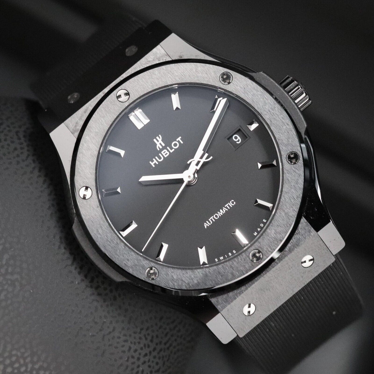 Hublot Classic Fusion 42mm Black Magic Ceramic Rubber 542.CM.1171.RX - Complete