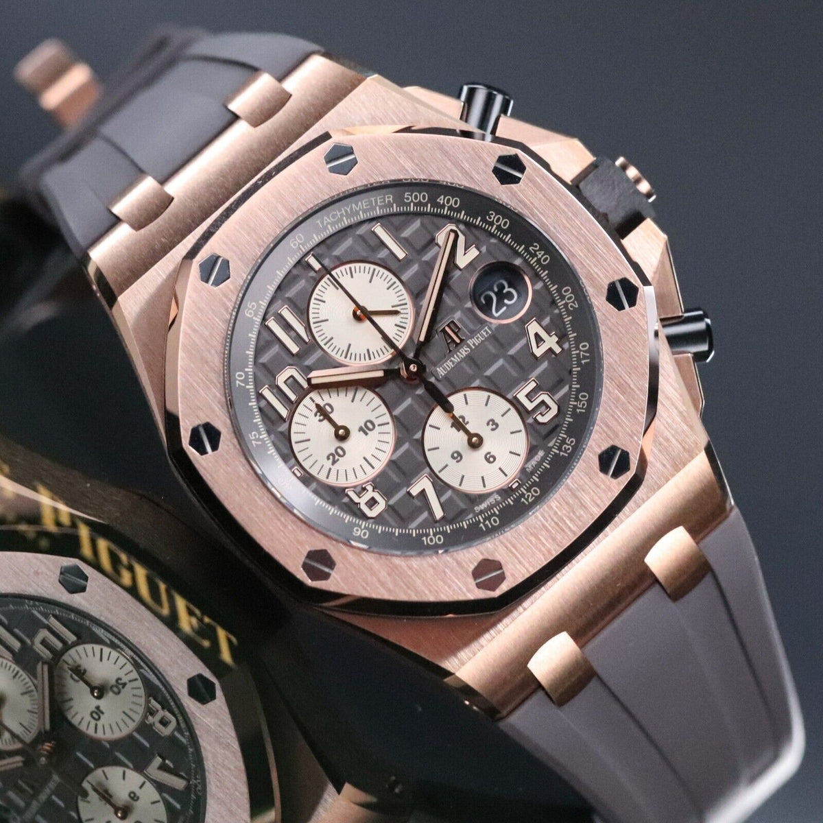 Audemars Piguet Royal Oak Offshore 42mm Rhodium Rose Gold Half Brick - 26470OR.OO.A125CR.01