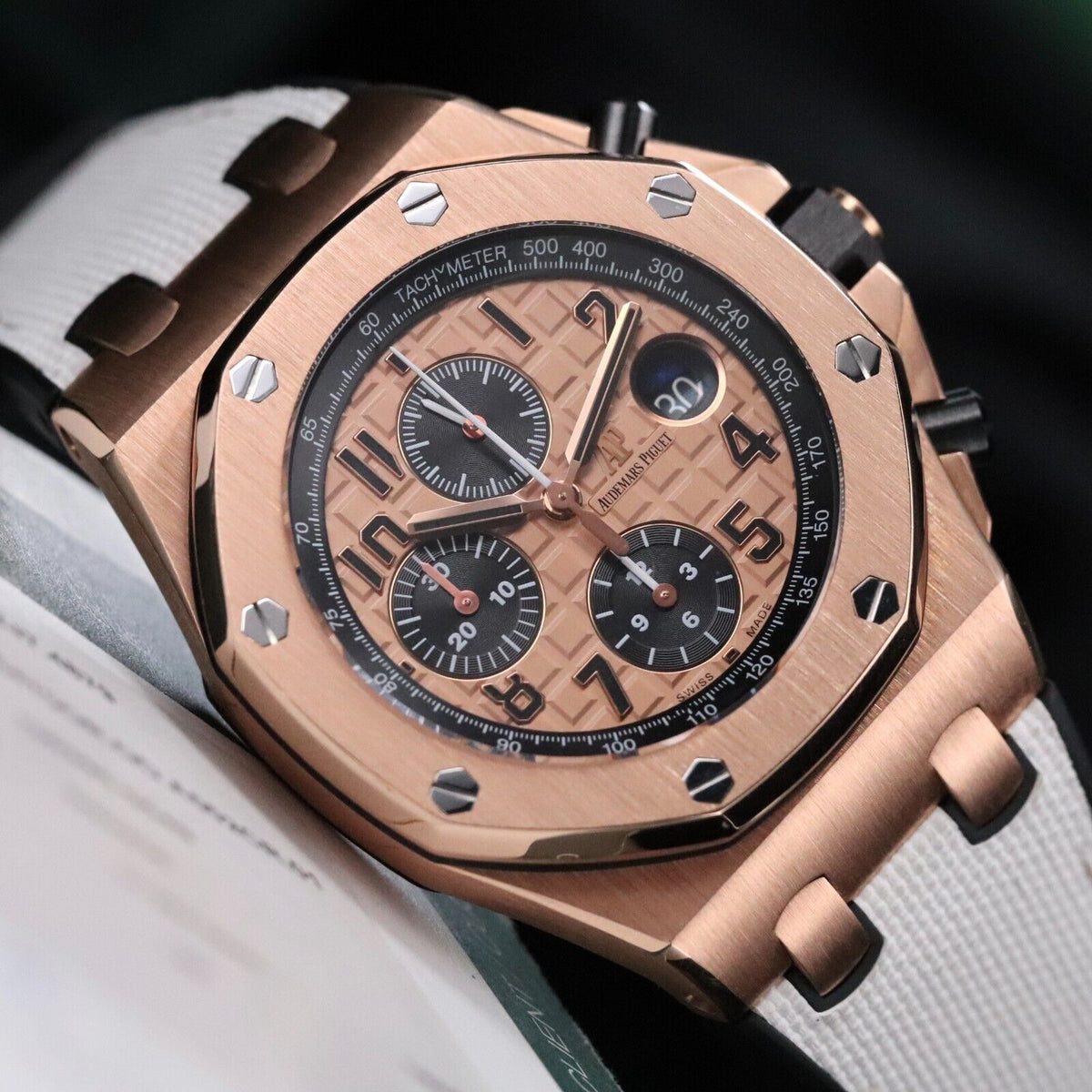 Audemars Piguet Royal Oak Offshore 42mm Half Brick Rose Gold Champagne 26470OR.OO.A002CR.01