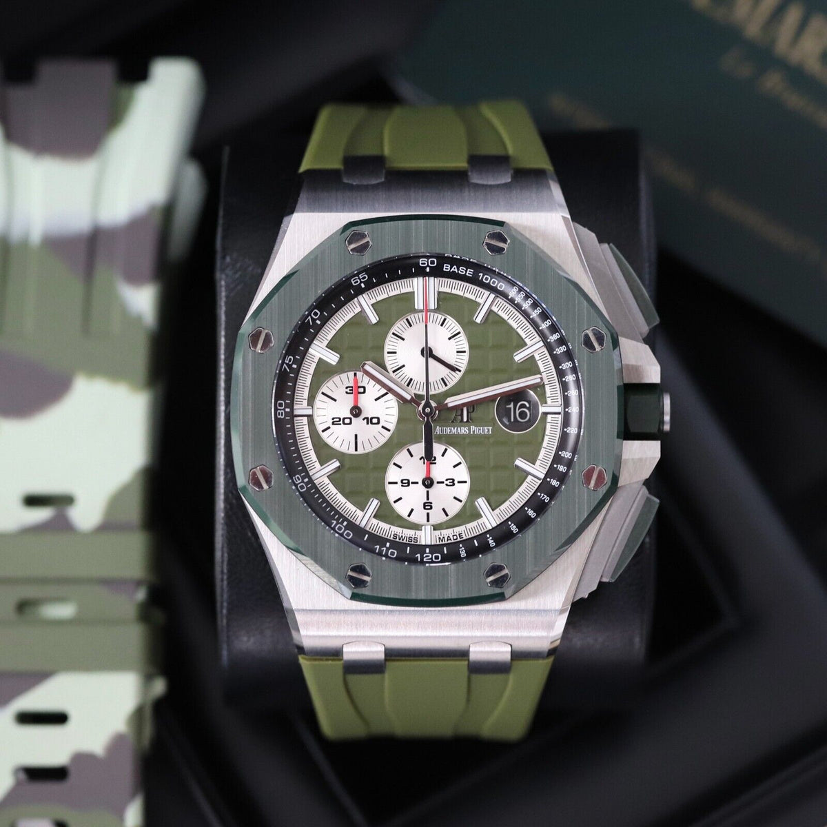 Audemars Piguet Royal Oak Offshore 44mm LTD ED 1/400 Green Camo 26400SO B&P Mint