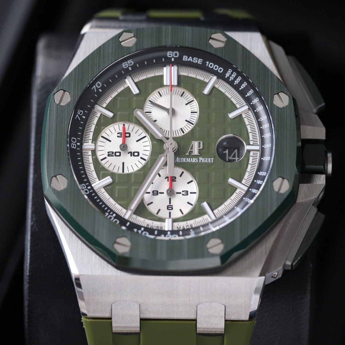 Audemars Piguet Royal Oak Offshore 44mm LTD ED 1/400 Green Camo 26400SO B&P Mint