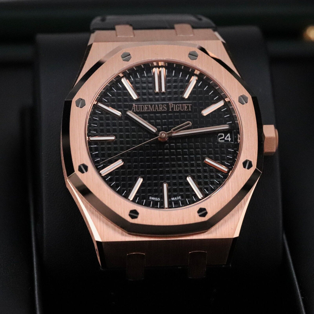 2024 Audemars Piguet Royal Oak UNWORN 41mm Rose Gold Black Dial 15510OR - Update