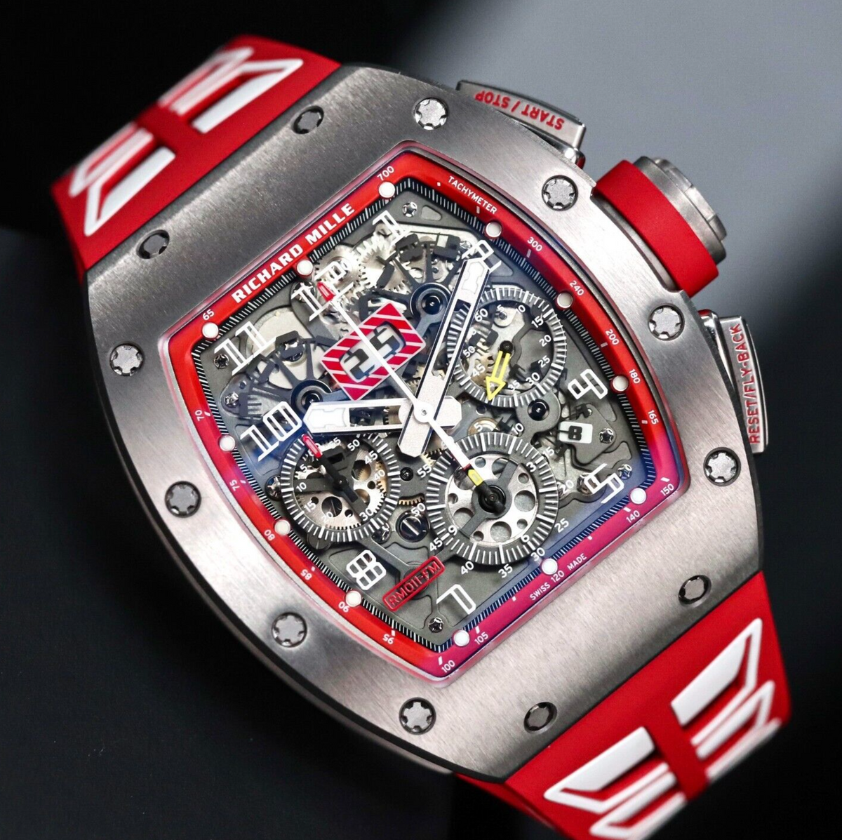 Richard Mille RM011-FM Dubail Edition 1/30 Titanium Skeleton Red Felipe Massa