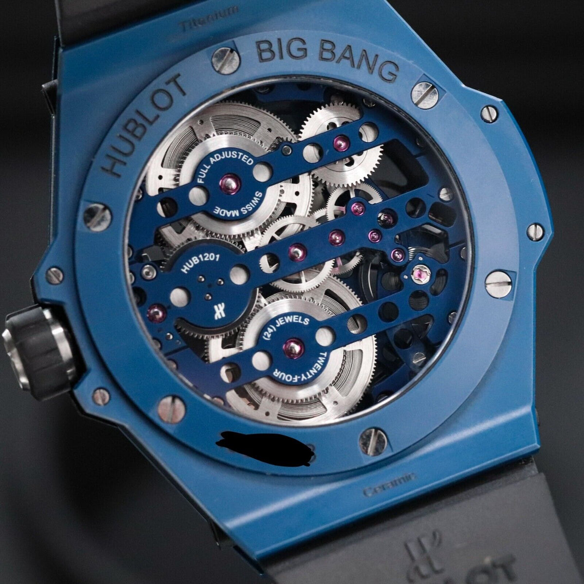 Hublot Big Bang Meca 10 Blue Ceramic 45mm Skeleton 10 Day Mint 414.EX.5123.RX