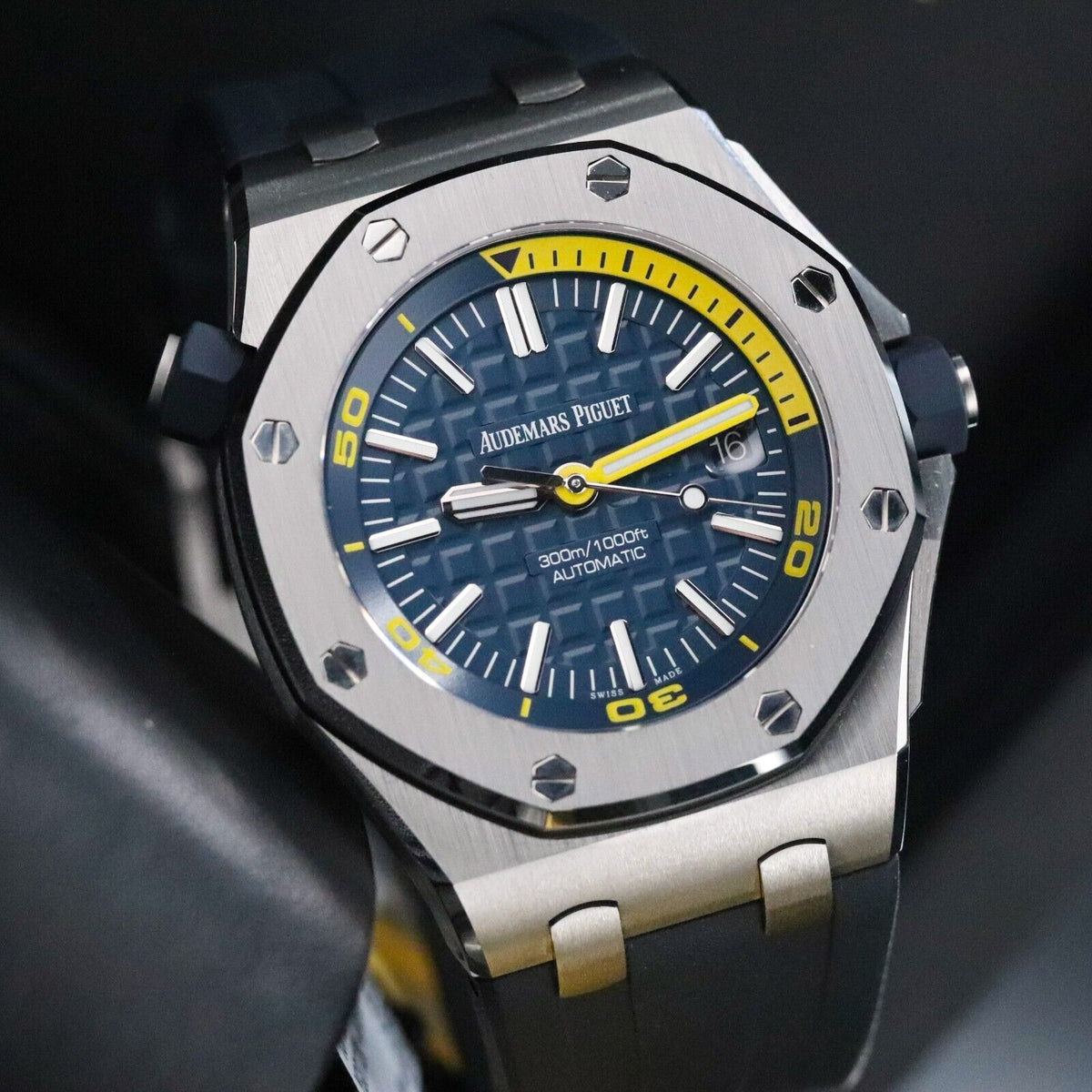 Audemars Piguet Royal Oak Offshore Diver 42mm Blue Yellow Funky Colors 15710ST.OO.A027CA.01