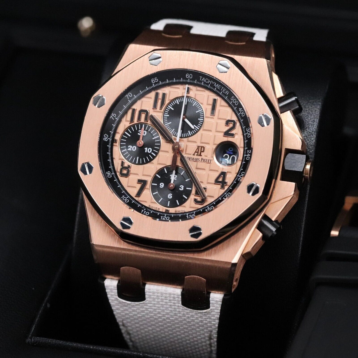 Audemars Piguet Royal Oak Offshore 42mm Half Brick Rose Gold Champagne 26470OR.OO.A002CR.01