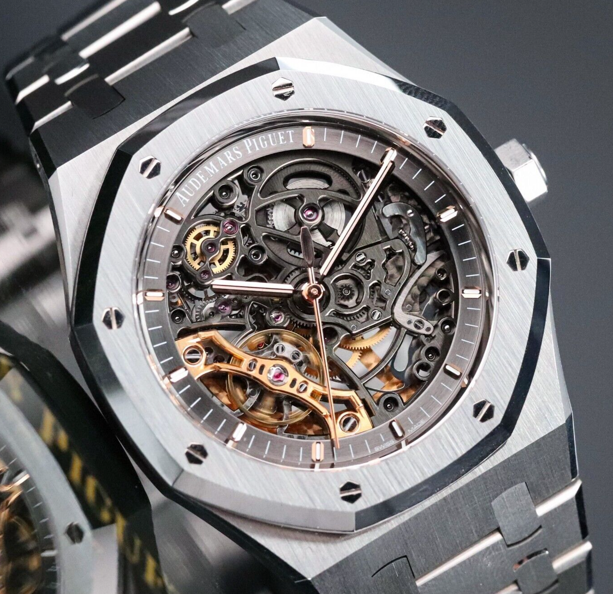 Audemars Piguet Royal Oak 41mm Openwork Skeleton Steel Double Balance 15407ST