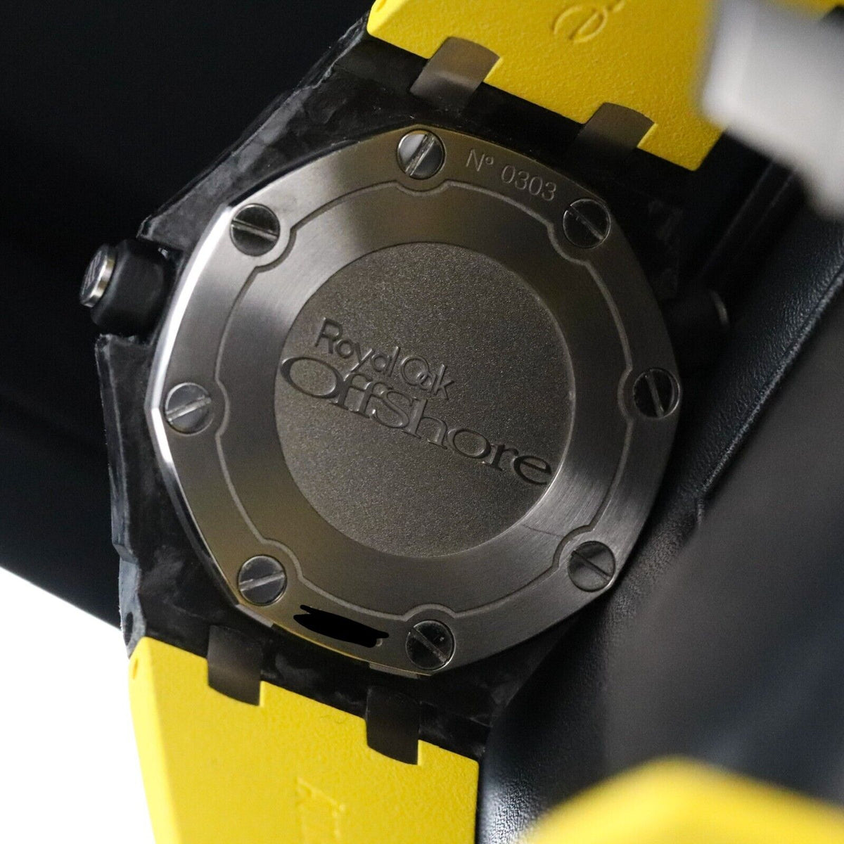 Audemars Piguet Royal Oak Offshore Diver 42mm Forged Carbon Yellow 15706AU MINT