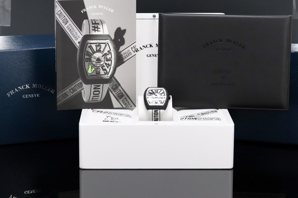 2023 Franck Muller Vanguard 41mm FR2 Rabbits Carbon White Black V41SCDT Complete