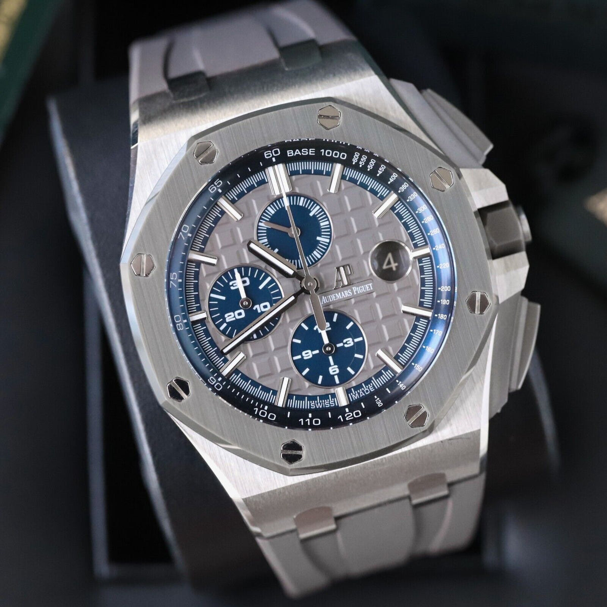 Audemars Piguet Royal Oak Offshore Chrono 44mm Titanium Gray Blue 26400IO.OO.A004CA.02