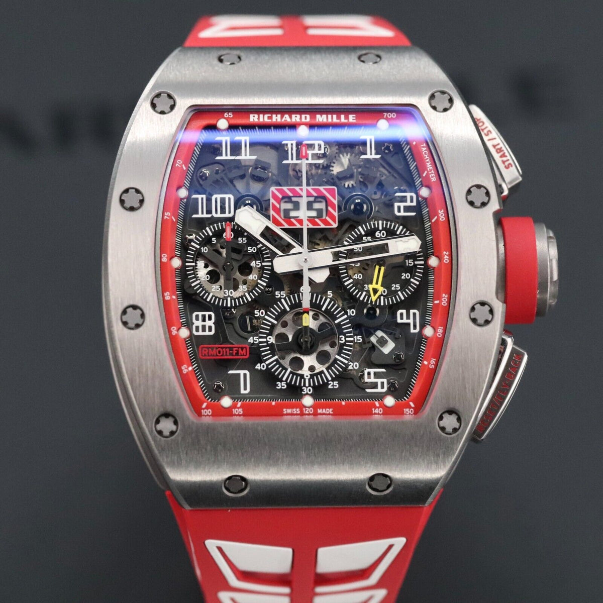 Richard Mille RM011-FM Dubail Edition 1/30 Titanium Skeleton Red Felipe Massa