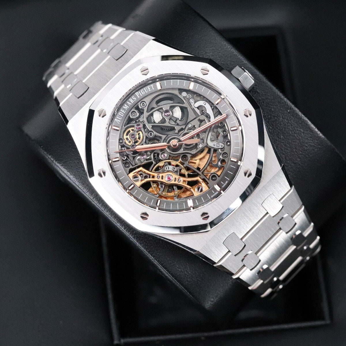 Audemars Piguet Royal Oak 41mm Openwork Skeleton Steel Double Balance 15407ST