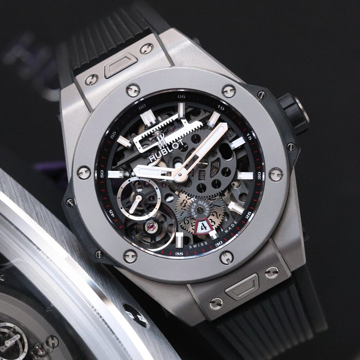 Hublot Big Bang Meca-10 45mm Titanium $23K MSRP Skeleton 10 Day 414.NI.1123.RX