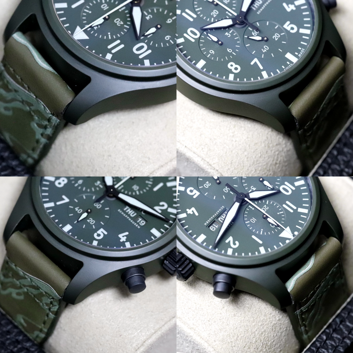 IWC Pilot Chrono Top Gun "Woodlands" Green Ceramic 44.5mm IW389106 Limited Camo