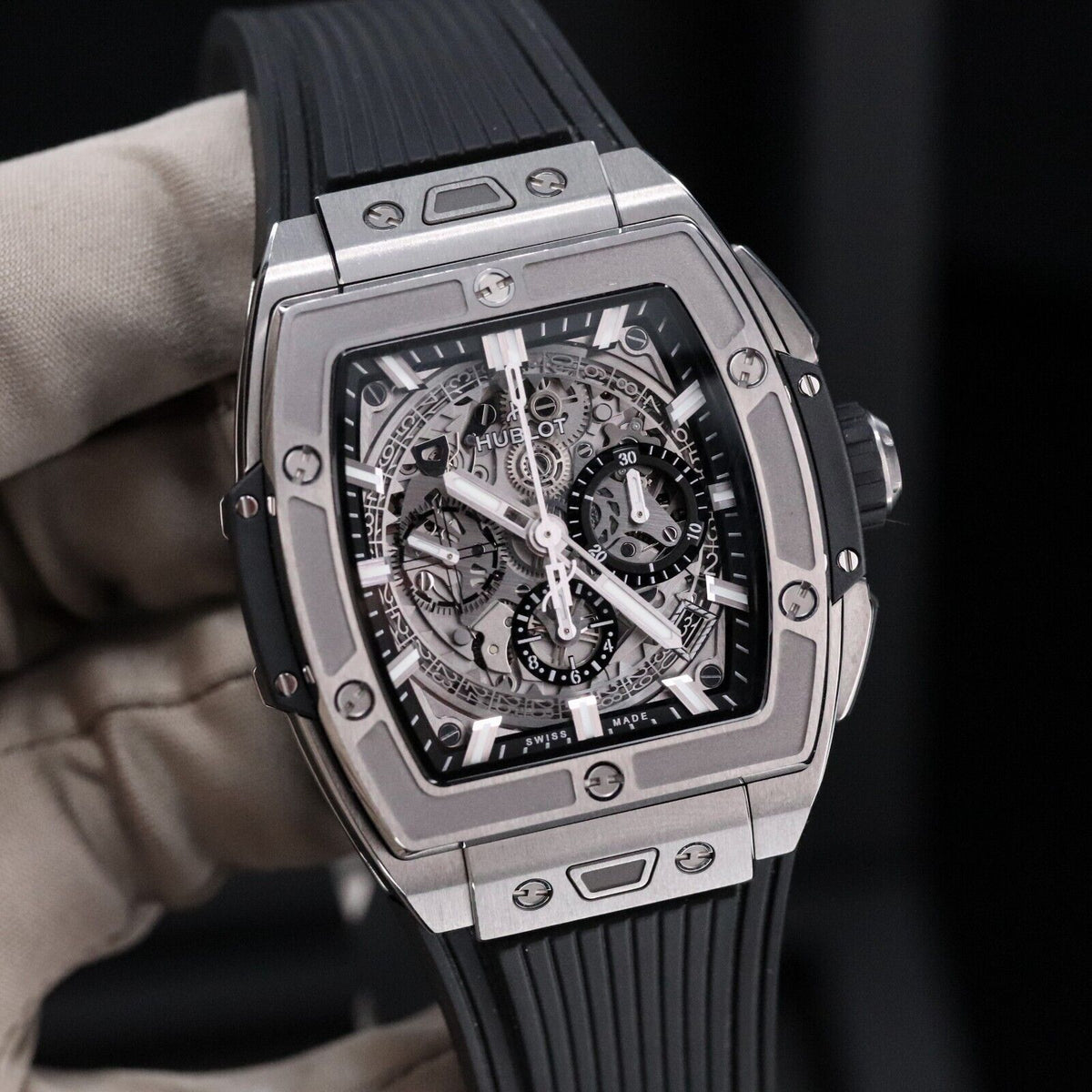 2024 Hublot Spirit of Big Bang 42mm Titanium Skeleton 642.NX.0170.RX - Complete