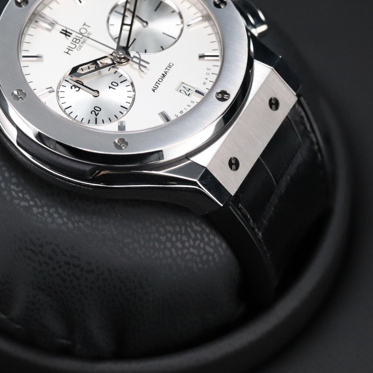 Hublot Classic Fusion Chrono 45mm Titanium Opaline Silver Dial - 521.NX.2610.LR