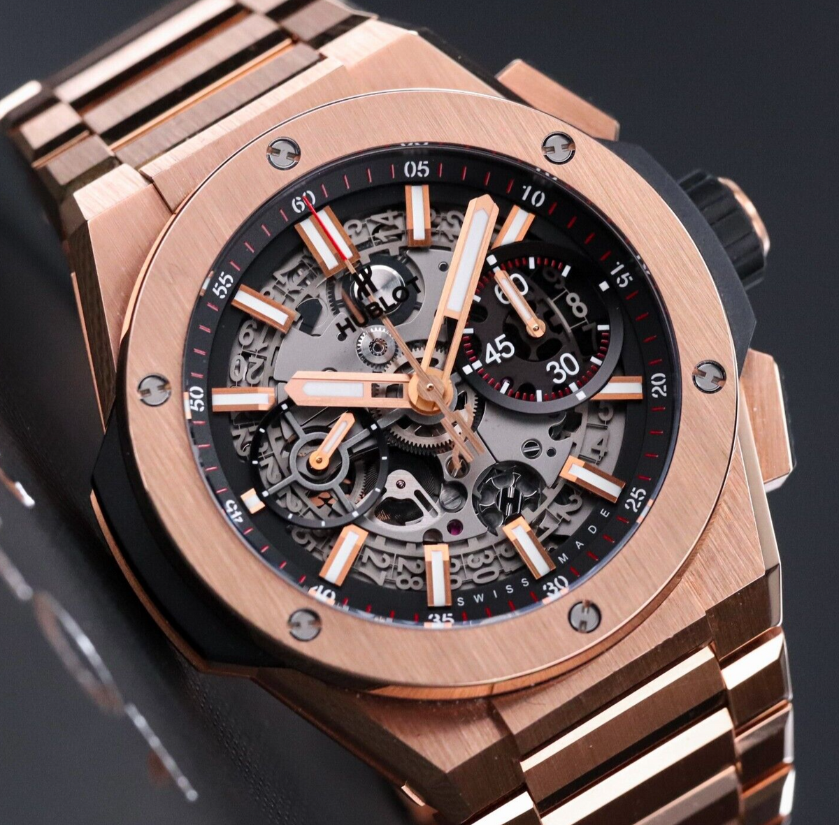 2023 Hublot Big Bang Unico 42mm Integrated Rose Gold Skeleton 451.OX.1180.OX