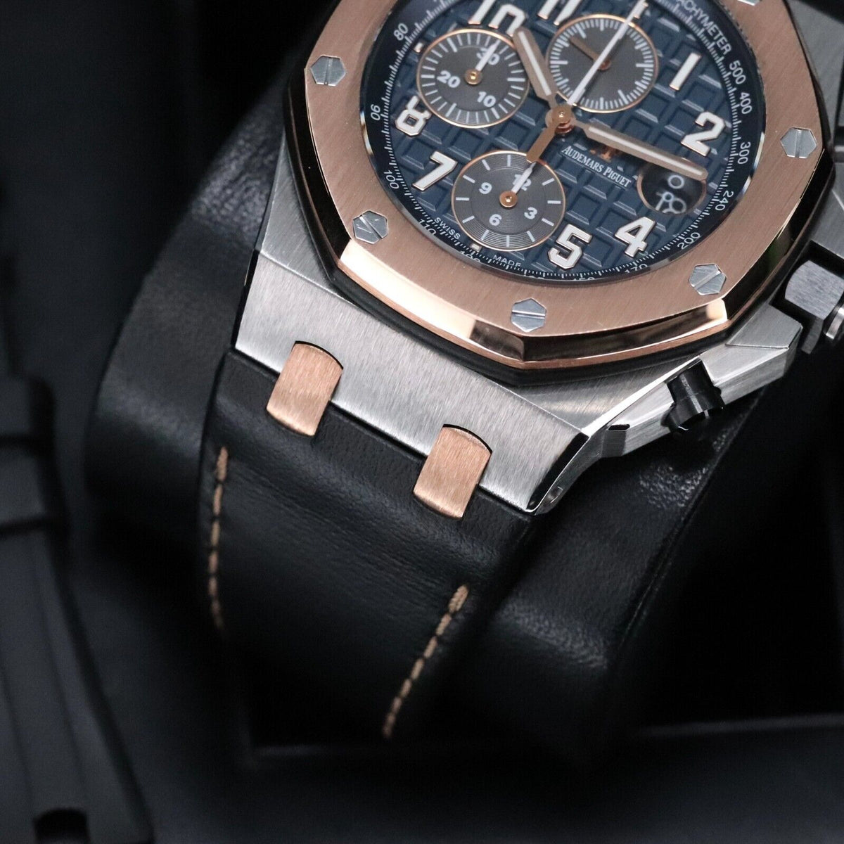 Audemars Piguet Royal Oak Offshore 42m Two Tone Blue Rose Steel Bucherer 26471SR