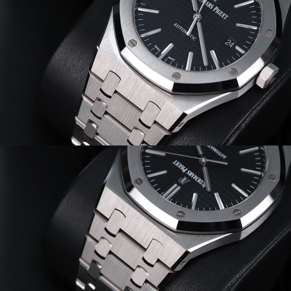 Audemars Piguet Royal Oak 41mm 15400ST Black Dial Steel Bracelet Automatic Date