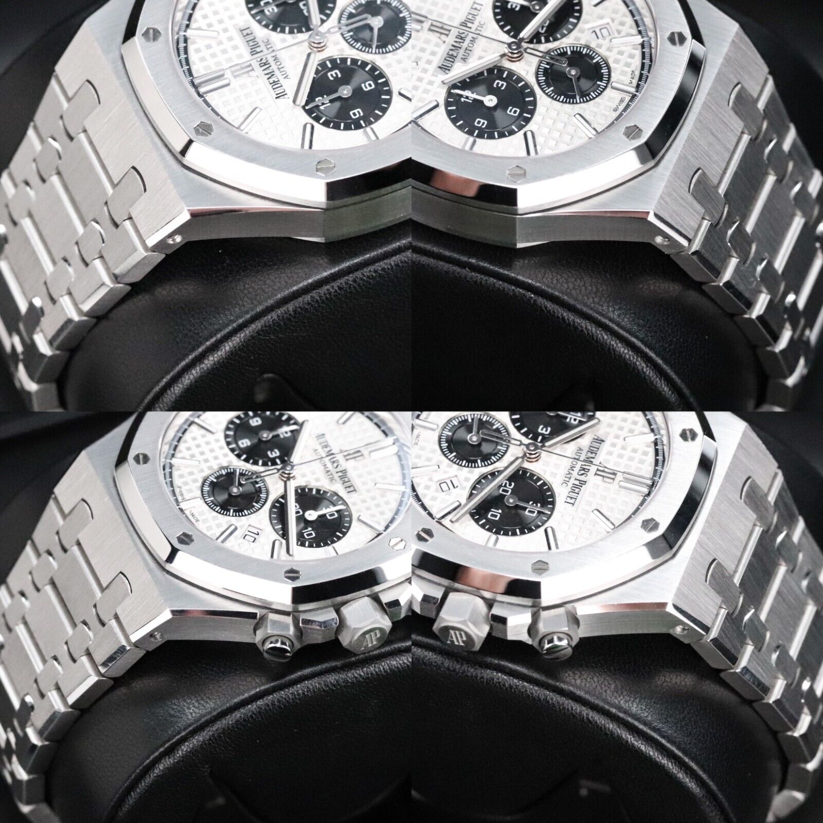 Audemars Piguet Royal Oak Chrono 41mm White Dial Black Steel Panda