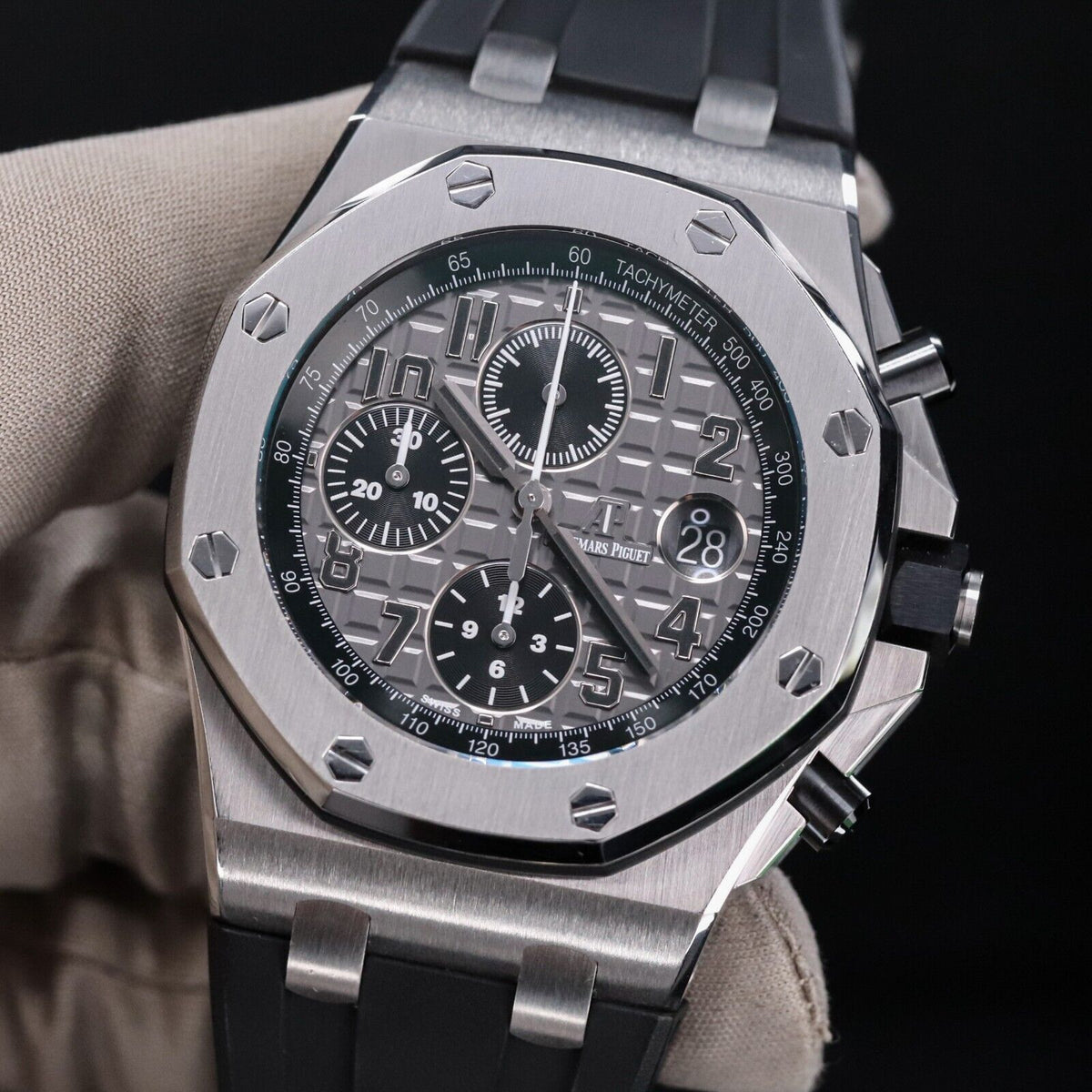 Audemars Piguet Royal Oak Offshore 42mm SERVICED Elephant Steel Chrono 26470ST