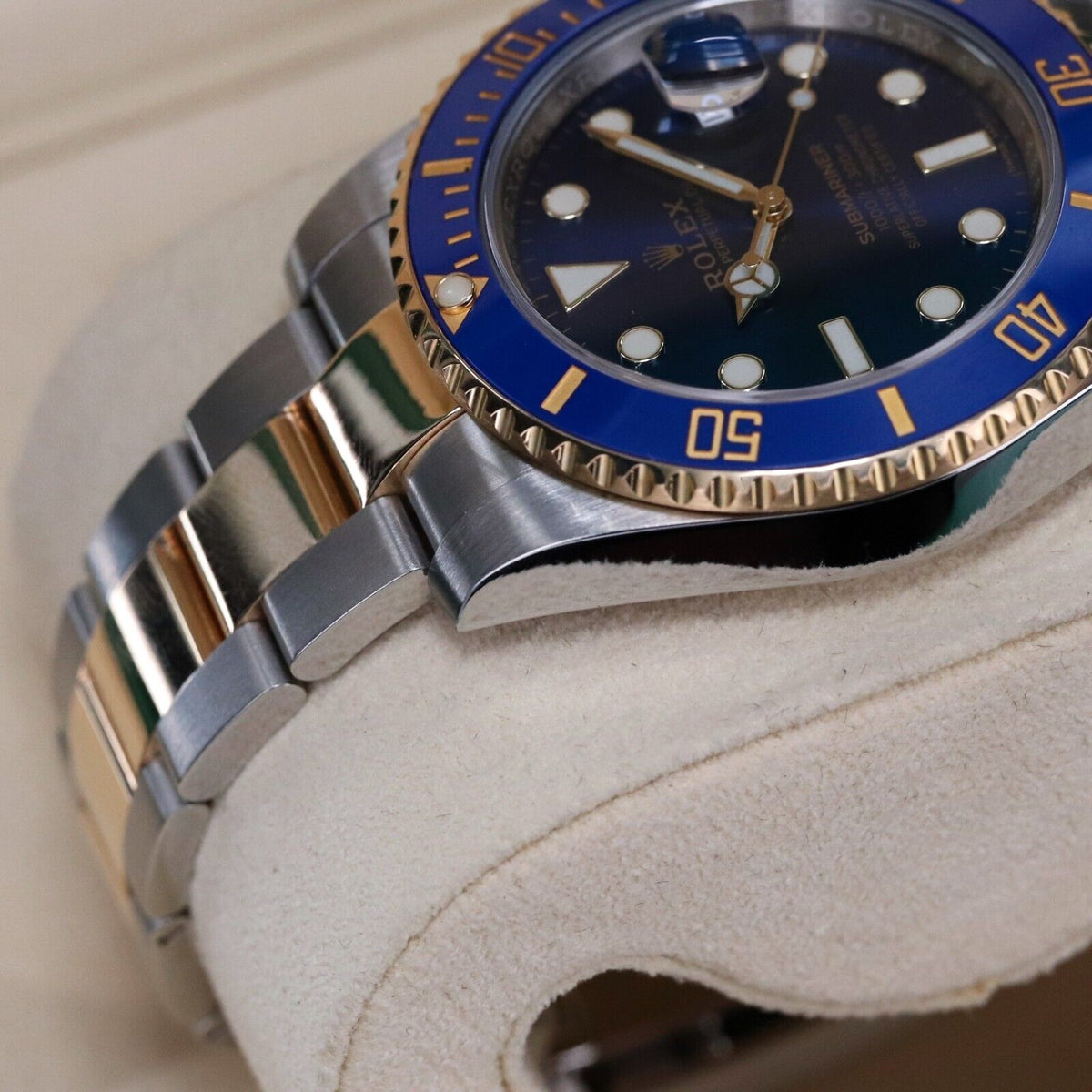 Rolex Submariner Date "Bluesy" 116613LB Two Tone Gold Blue Oyster Steel 2017