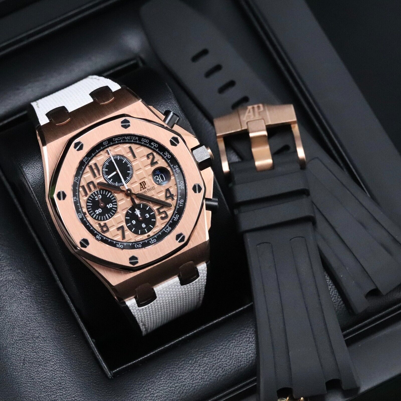 AUDEMARS PIGUET リング Audemars Piguet Royal Oak Offshore 42mm Half Brick Rose Gold